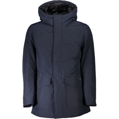 Woolrich Blue Cotton Men's Jacket