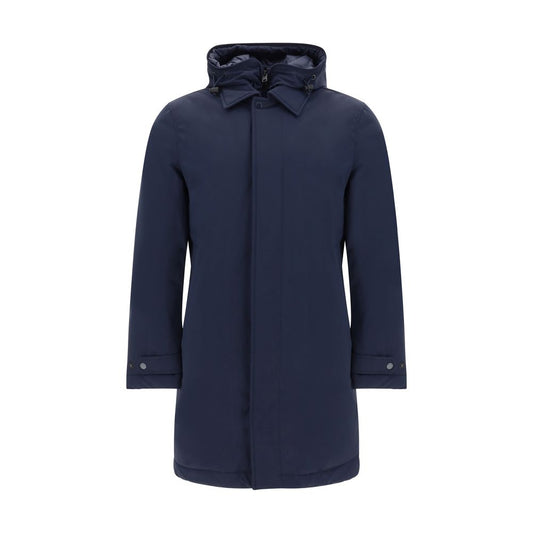 Woolrich Blue Polyester Coat Woolrich