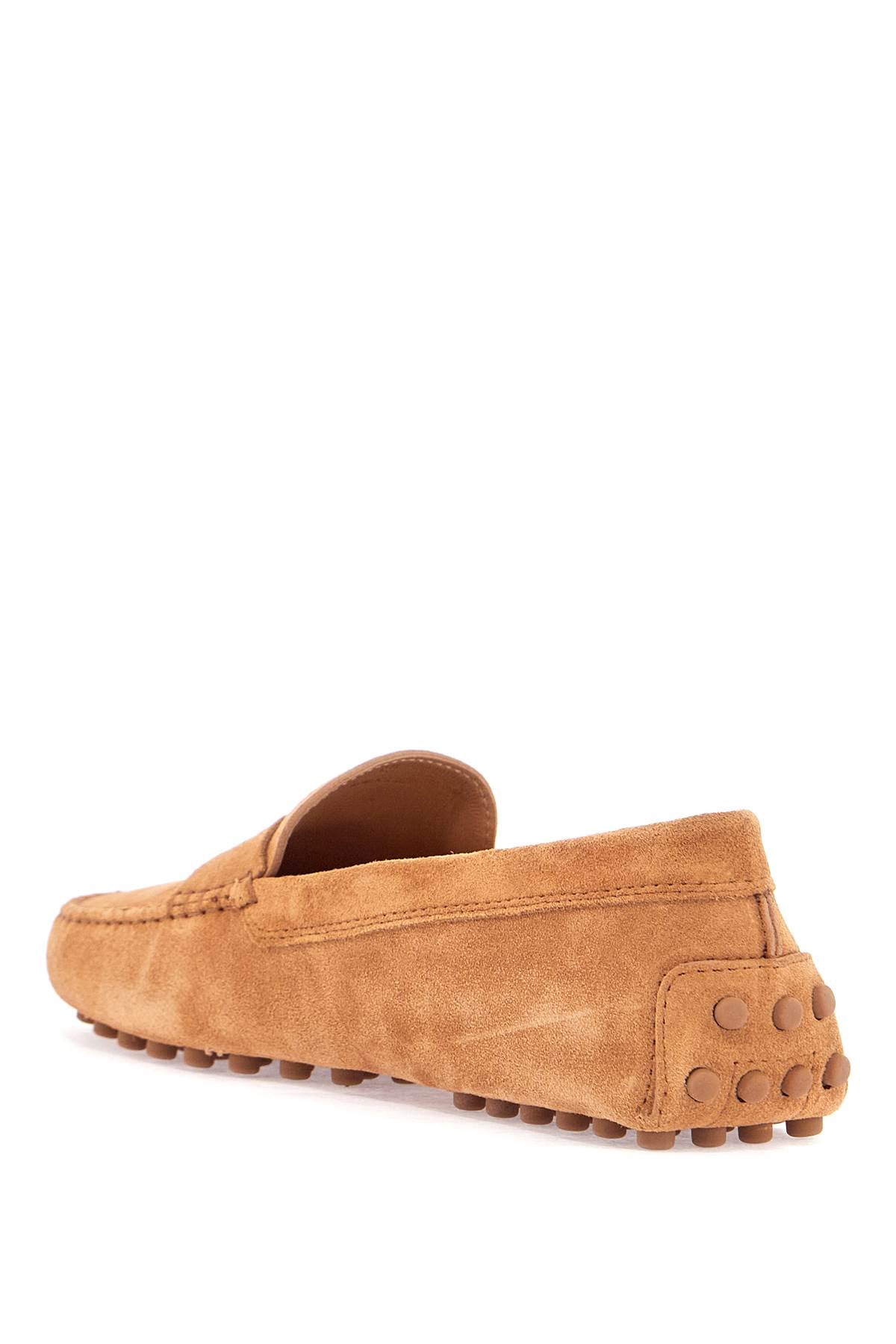 Tod'S men's suede leather loafers in cognac Loafers Tod'S