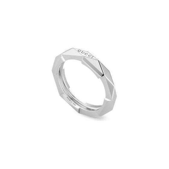 ANELLI GUCCI MOD. YBC662177002 DESIGNER FASHION JEWELLERY GUCCI JEWELS Light Gray
