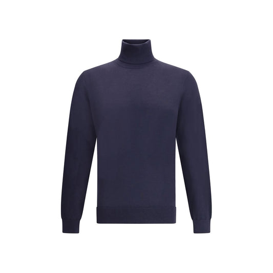 ZEGNA Blue Cashmere Turtleneck ZEGNA