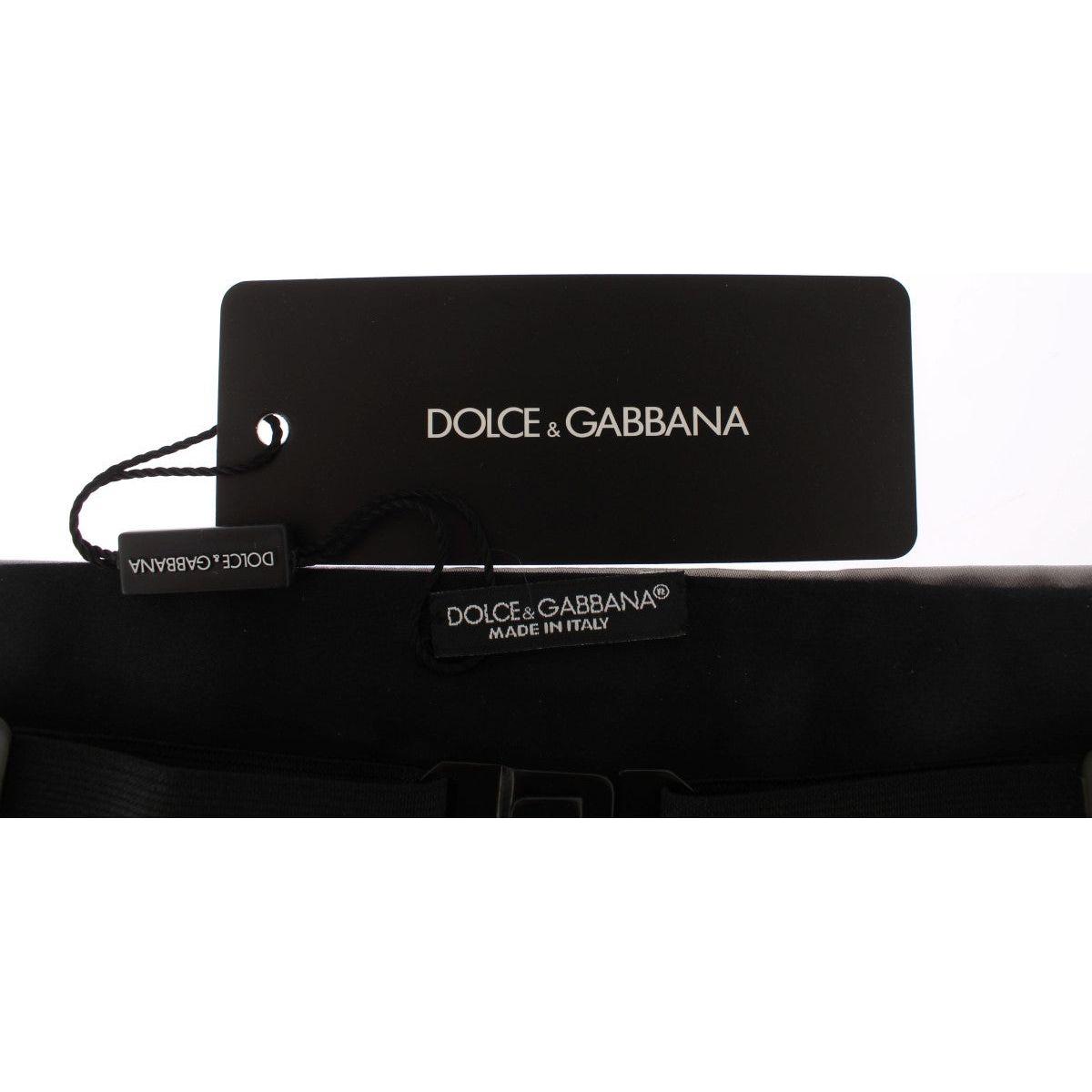 Dolce & Gabbana | Silver Wide Belt Silk Cummerbund | McRichard Designer Brands