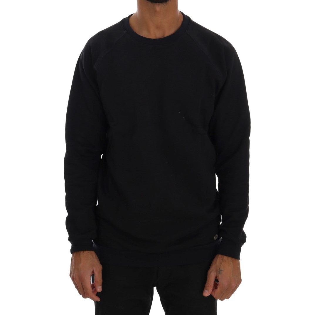 Daniele Alessandrini | Blue Crewneck Cotton Sweater | McRichard Designer Brands