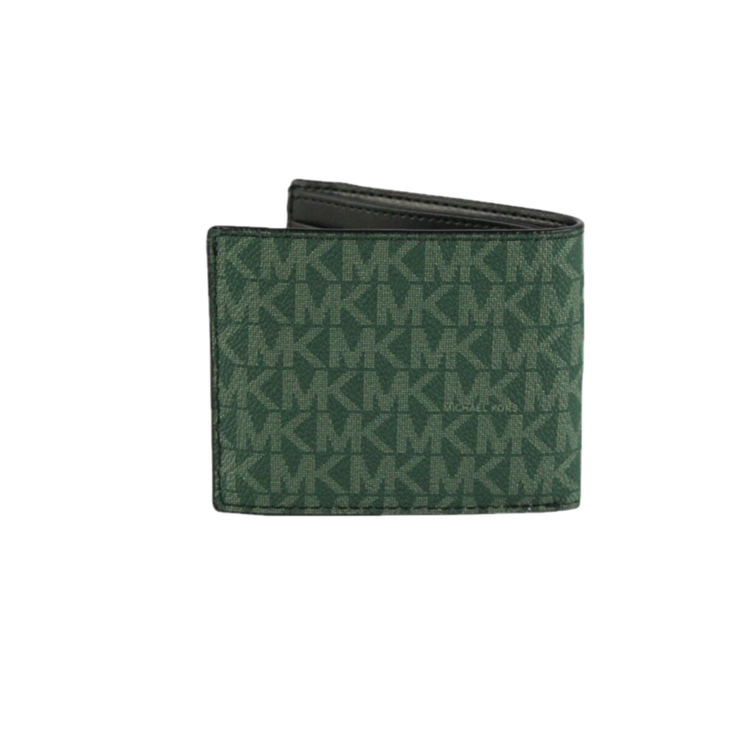 Michael Kors | Gifting Slim Signature Bifold with Key Fob Box Set (Green/Marigold) - McRichard Designer Brands