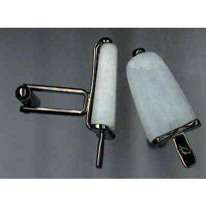 AMBROSINI JEWELS - GEMELLI ARGENTO 925° ghiacciolo finitura brunita pietra bianca