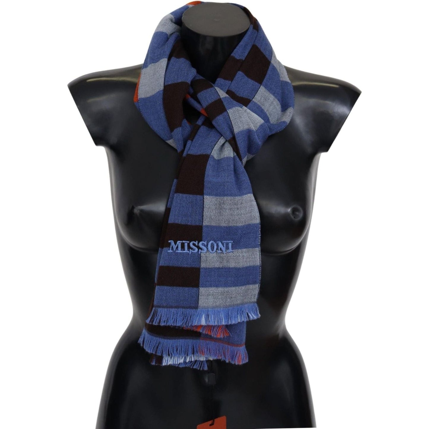 Missoni | Multicolor Check Wool Unisex Neck Wrap  Scarf | 169.00 - McRichard Designer Brands
