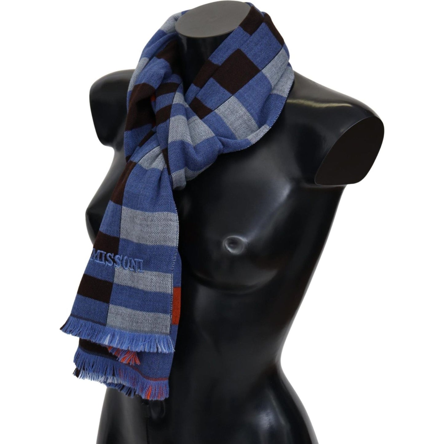 Missoni | Multicolor Check Wool Unisex Neck Wrap  Scarf | 169.00 - McRichard Designer Brands