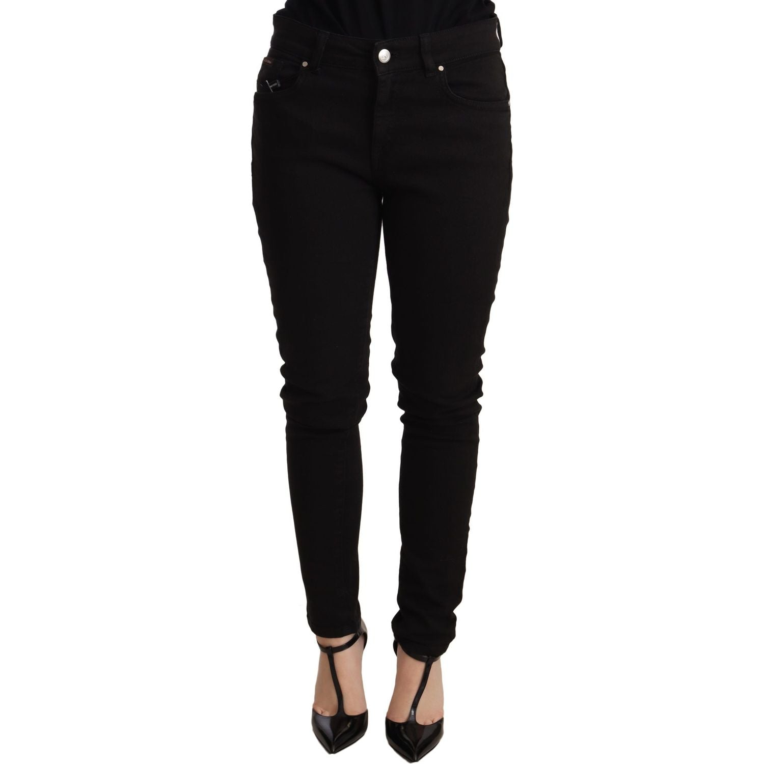 Dolce & Gabbana | Black Slim Fit Cotton Stretch Denim Jeans | McRichard Designer Brands