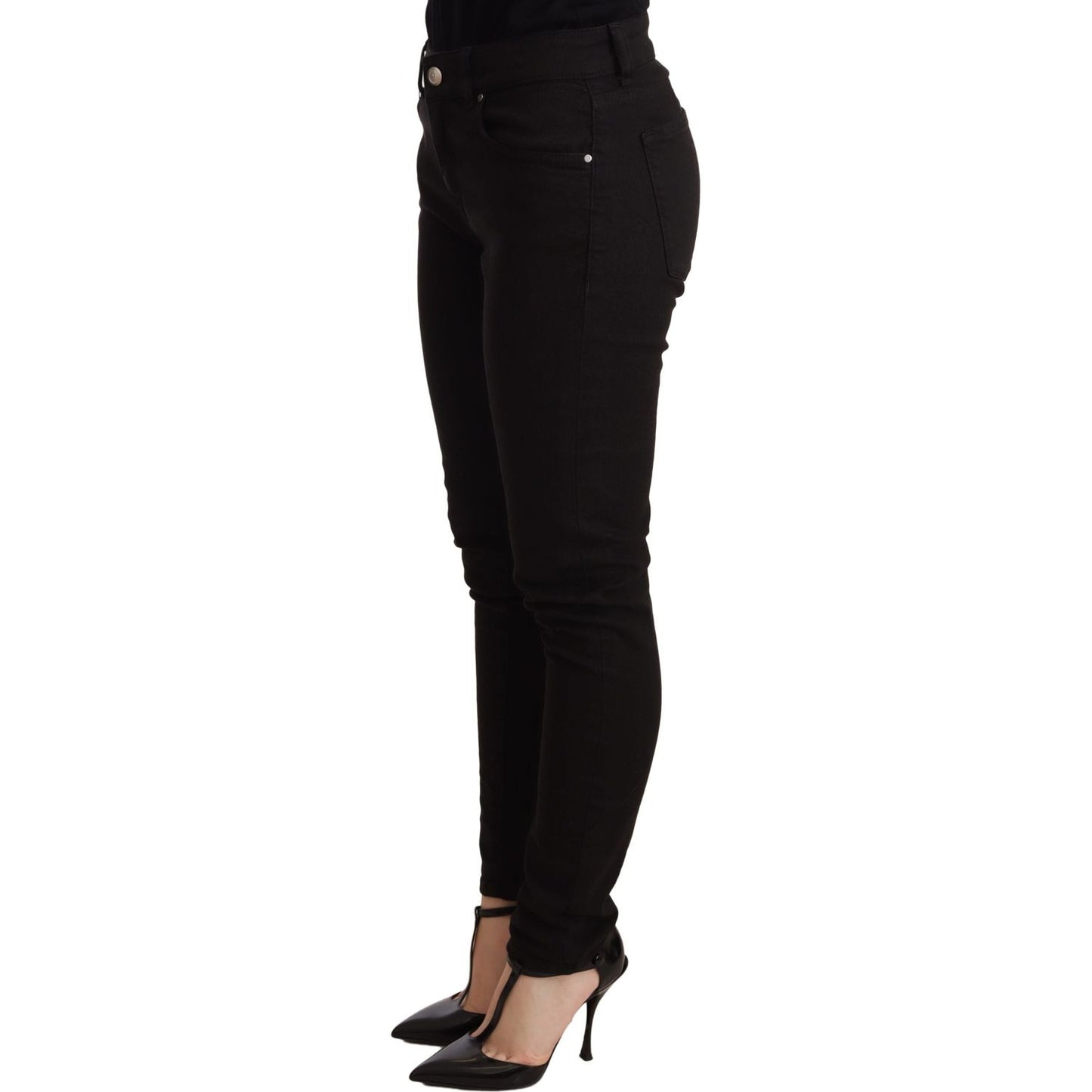 Dolce & Gabbana | Black Slim Fit Cotton Stretch Denim Jeans | McRichard Designer Brands