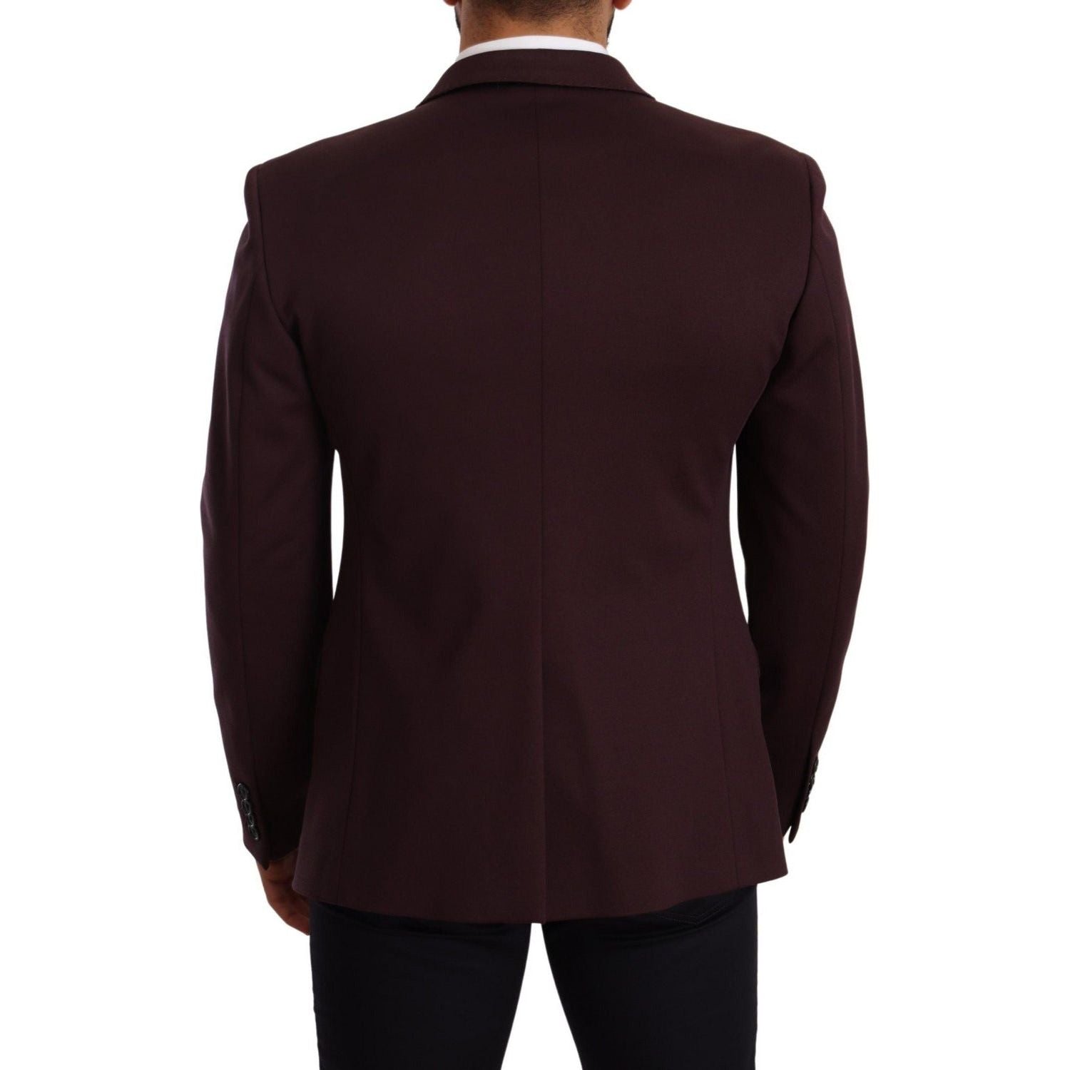 Dolce & Gabbana | Purple Cotton Slim Blazer Jacket | McRichard Designer Brands