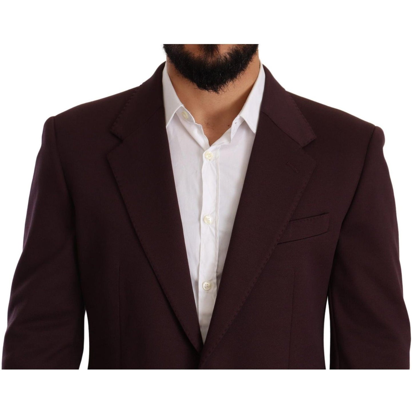 Dolce & Gabbana | Purple Cotton Slim Blazer Jacket | McRichard Designer Brands