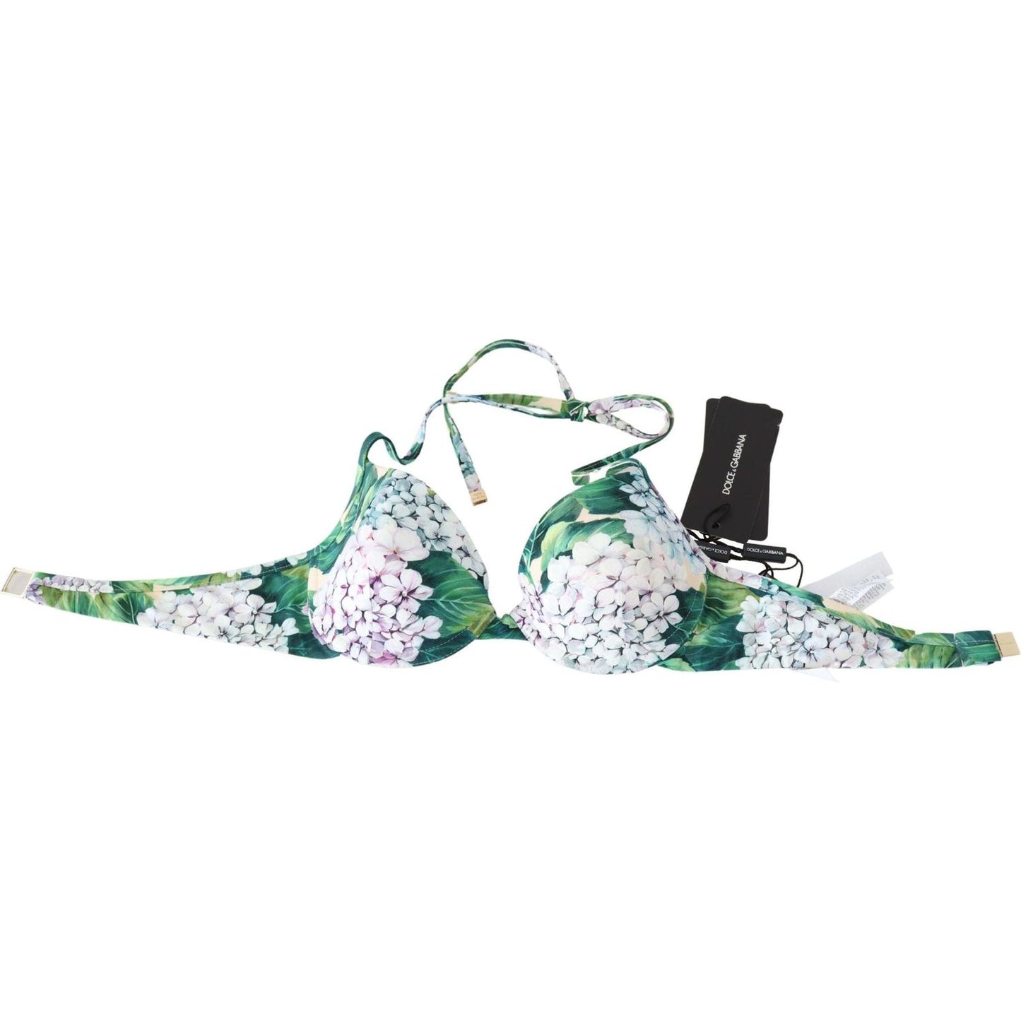 Dolce & Gabbana | Multicolor Floral Print Beachwear Bikini Tops  | McRichard Designer Brands