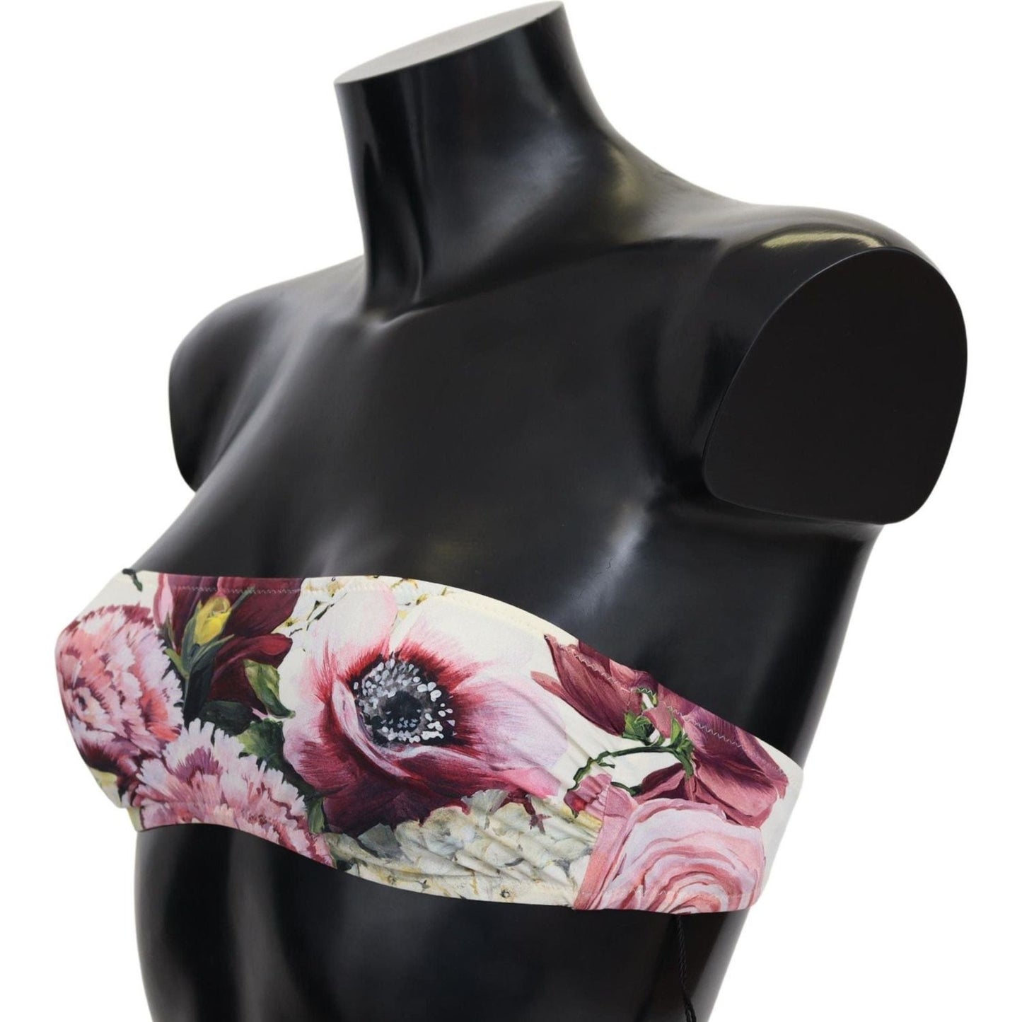 Dolce & Gabbana | Multicolor Floral Print Women Beachwear Bikini Tops  | McRichard Designer Brands