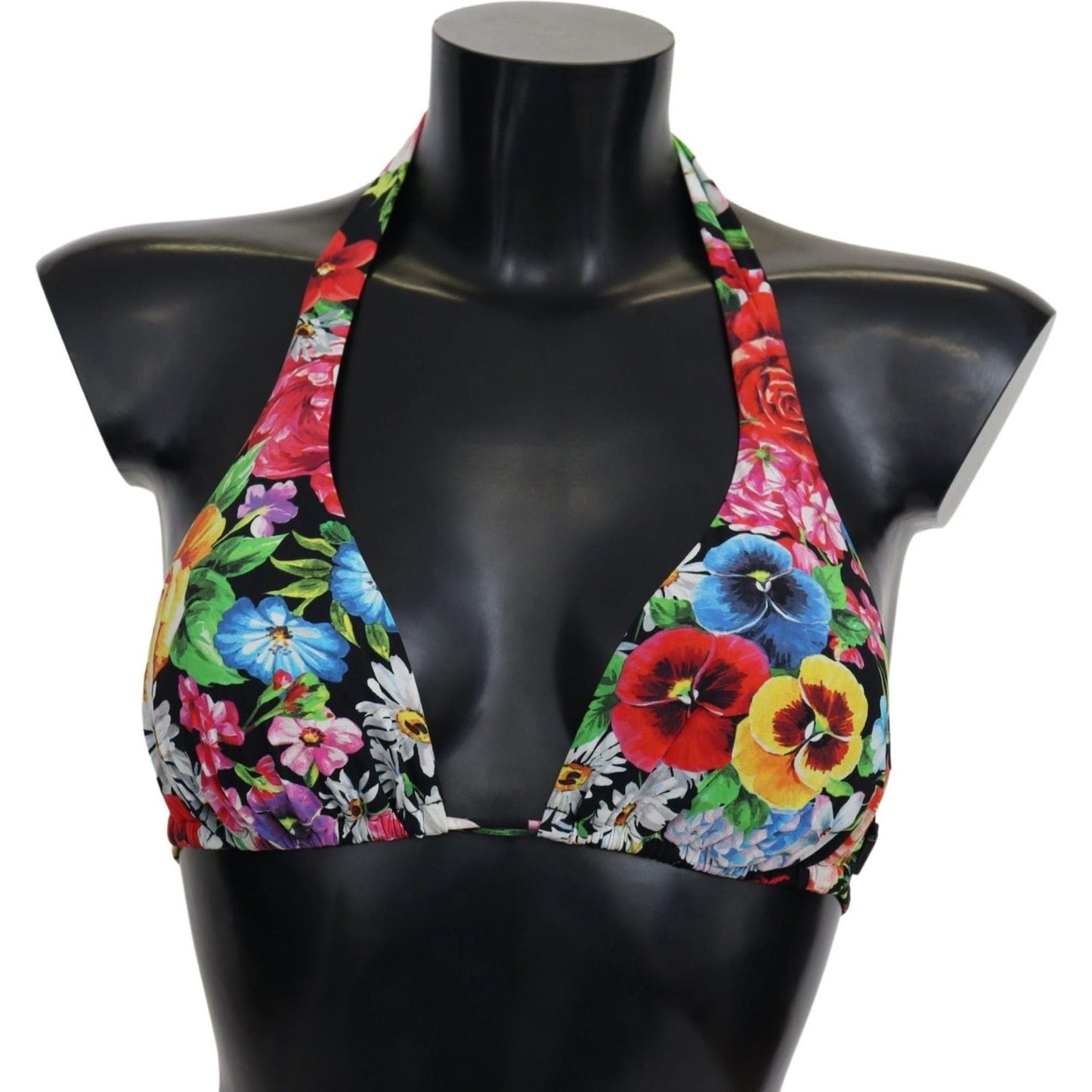 Dolce & Gabbana | Multicolor Floral Print Swimwear Bikini Tops  | McRichard Designer Brands