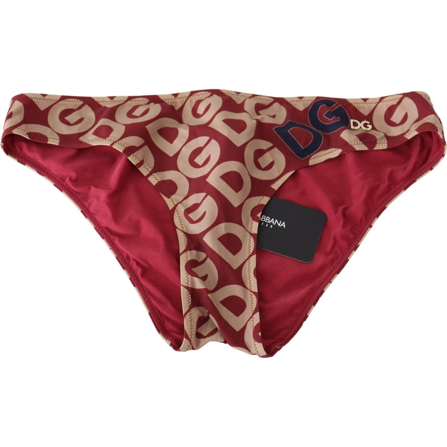 Dolce & Gabbana | Multicolor DG Logo Print Bottom Beachwear Bikini Swimsuit - McRichard Designer Brands