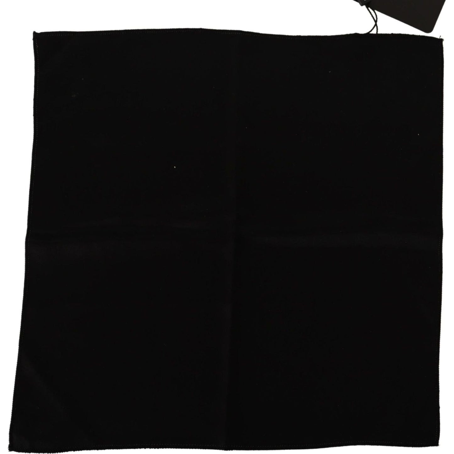 Dolce & Gabbana | Black 100% Silk Square Handkerchief Scarf | McRichard Designer Brands
