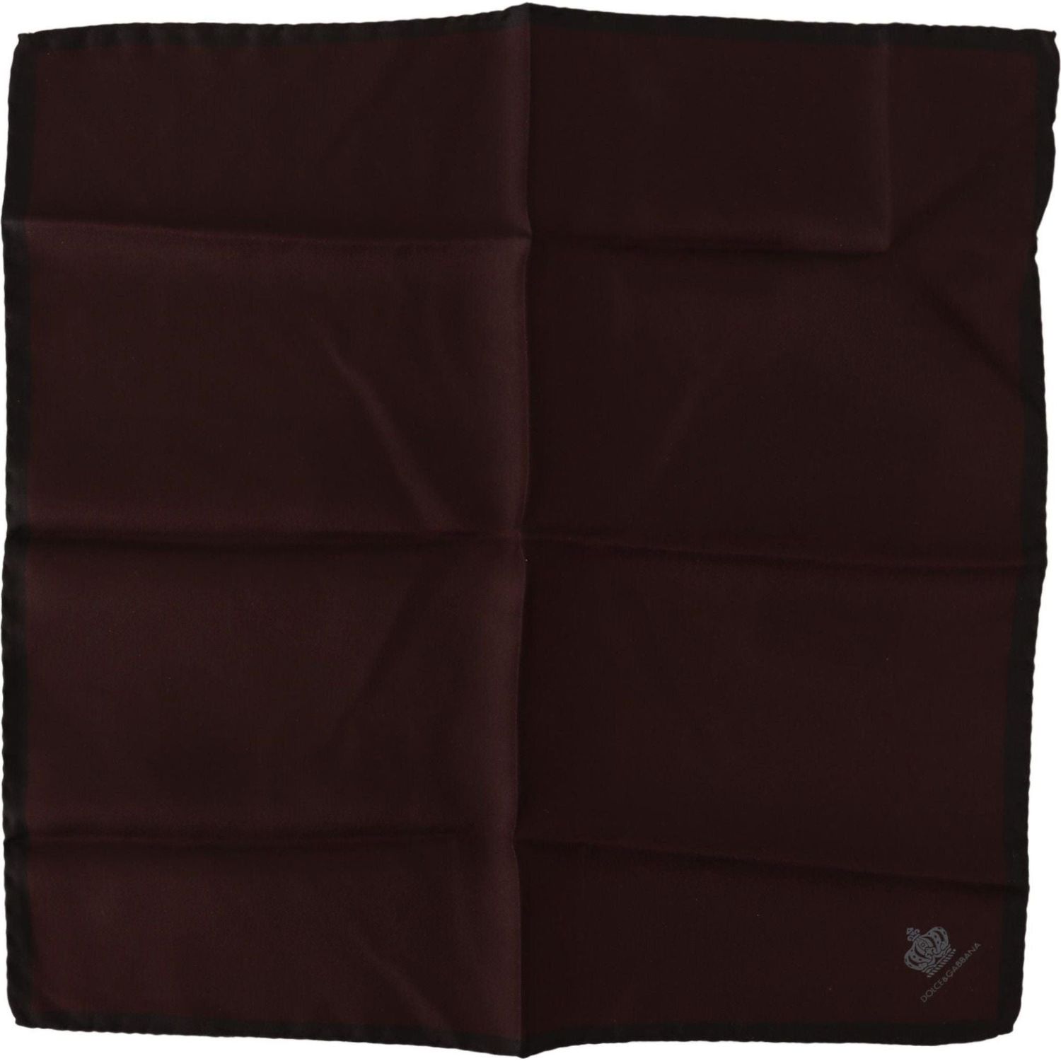 Dolce & Gabbana | Maroon Square Handkerchief 100% Silk Scarf | 149.00 - McRichard Designer Brands