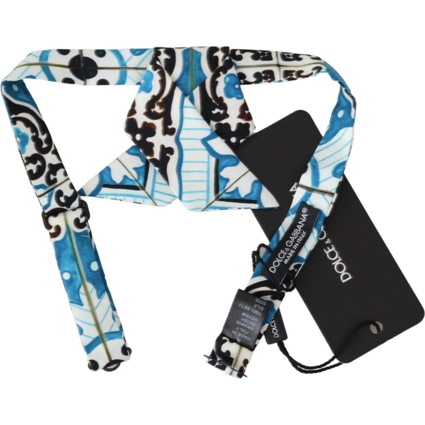 Dolce & Gabbana | Multicolor Sicily Print Adjustable Neck Papillon Tie | 169.00 - McRichard Designer Brands