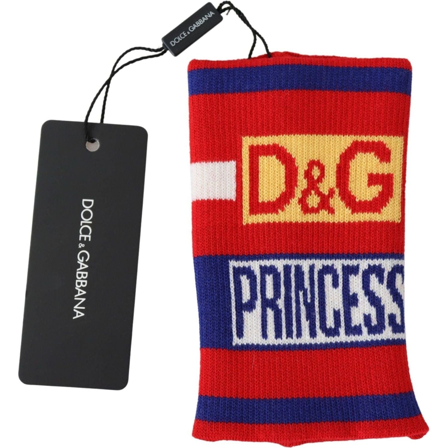 Dolce & Gabbana | Multicolor Wool D&G Princess Wristband Wrap  | McRichard Designer Brands