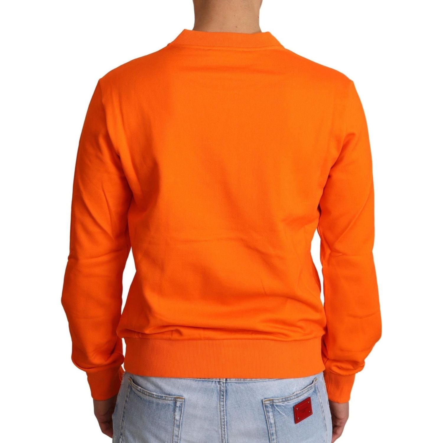 Dolce & Gabbana | Orange King Ceasar Cotton Pullover Sweater | 329.00 - McRichard Designer Brands
