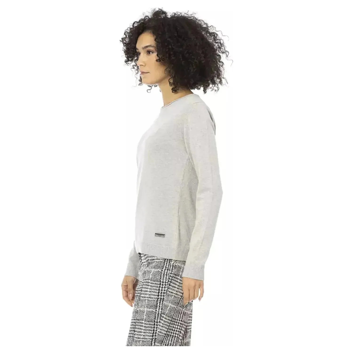 Baldinini Trend | Gray Wool Sweater | McRichard Designer Brands
