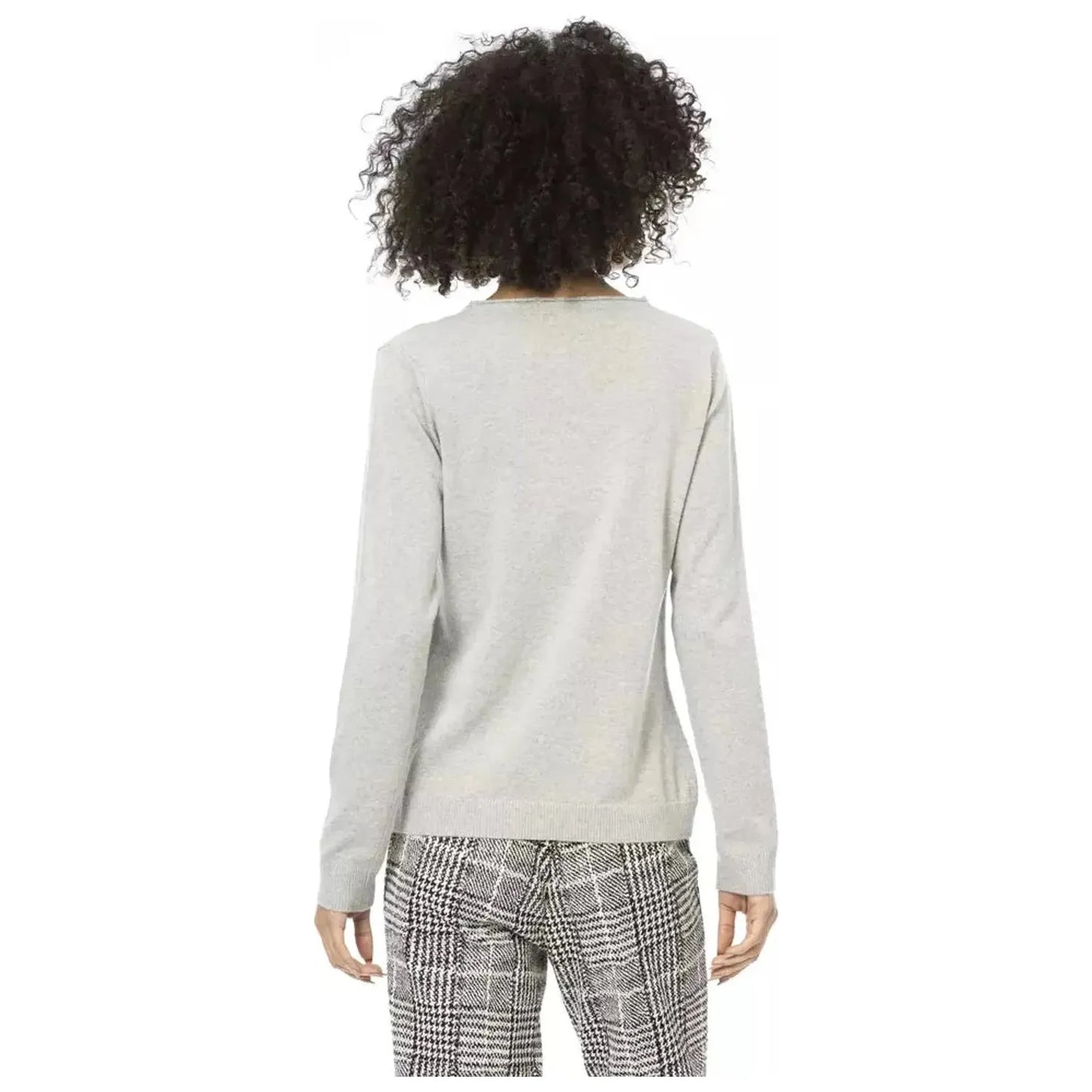 Baldinini Trend | Gray Wool Sweater | McRichard Designer Brands