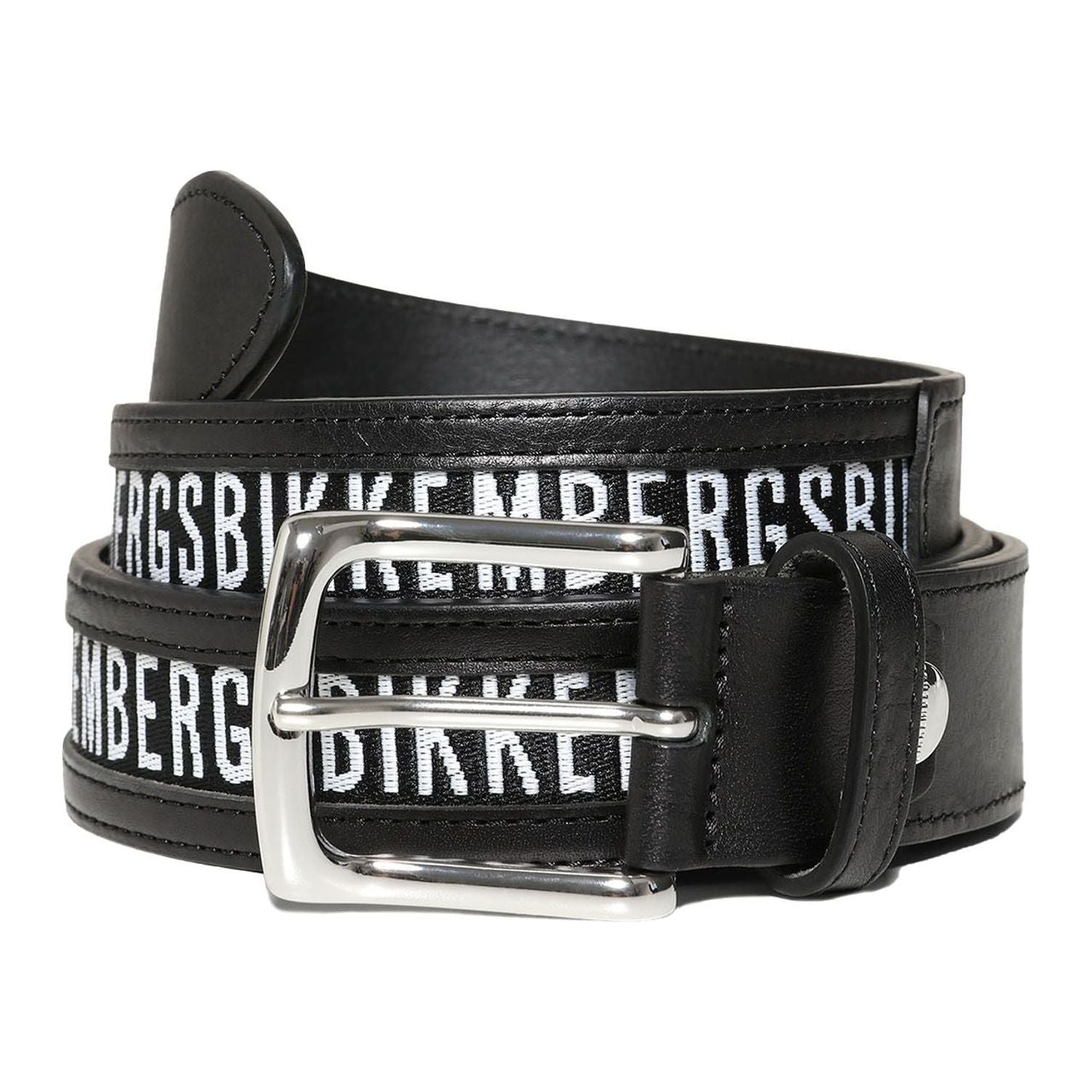 Bikkembergs | Black Calfskin Belt | McRichard Designer Brands
