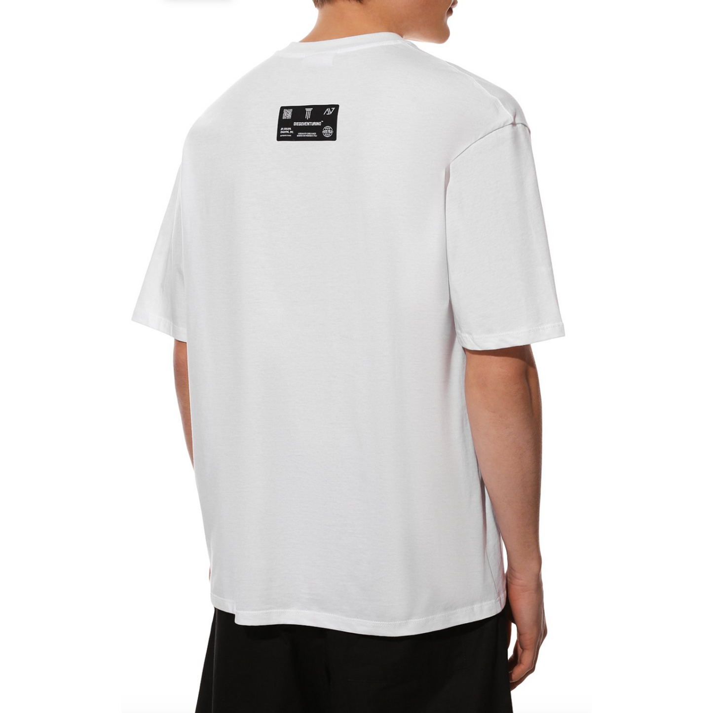 Diego Venturino | White Cotton T-Shirt | McRichard Designer Brands