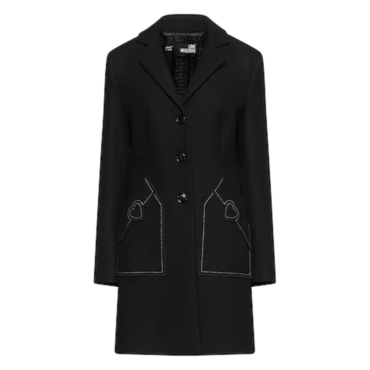 Love Moschino | Black Wool Jackets & Coat | McRichard Designer Brands