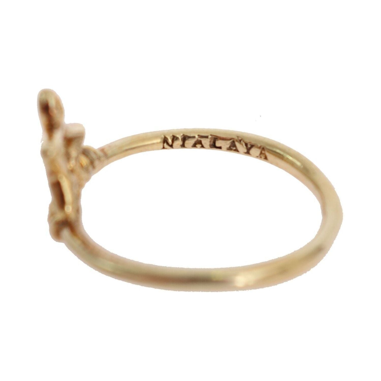 Nialaya | Gold 925 Silver Authentic Star Ring Ring | McRichard Designer Brands