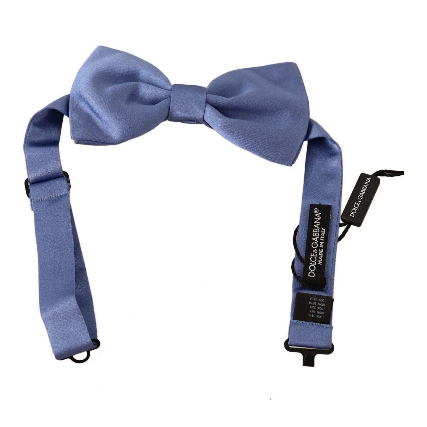 Dolce & Gabbana | Purple 100% Silk Adjustable Neck Papillon Bow Tie Necktie | McRichard Designer Brands