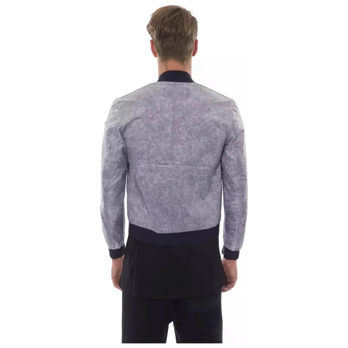 Nicolo Tonetto | Gray Polyester Jacket | McRichard Designer Brands