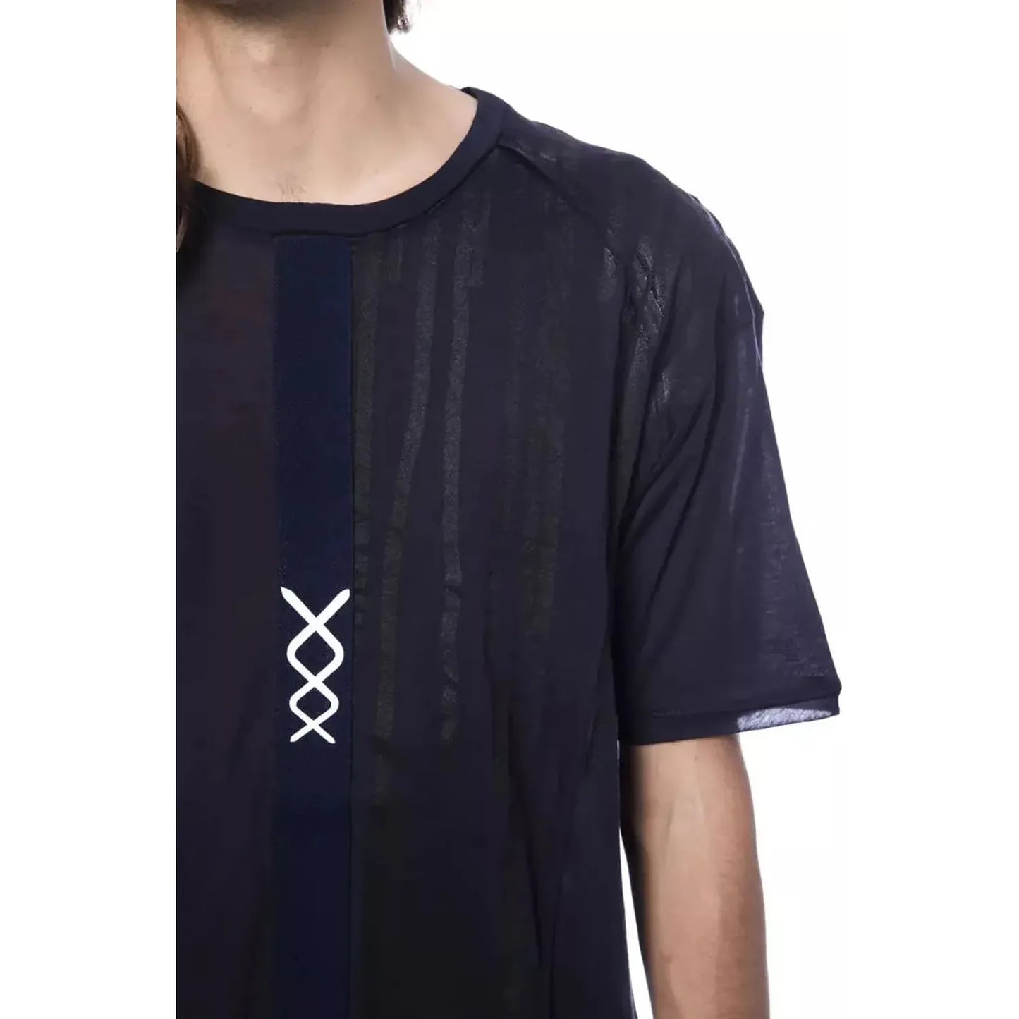 Nicolo Tonetto | Blue Cotton T-Shirt | McRichard Designer Brands