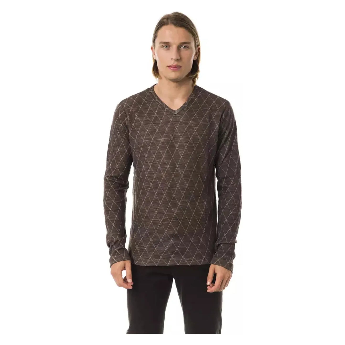 BYBLOS | Brown Cotton Sweater | McRichard Designer Brands