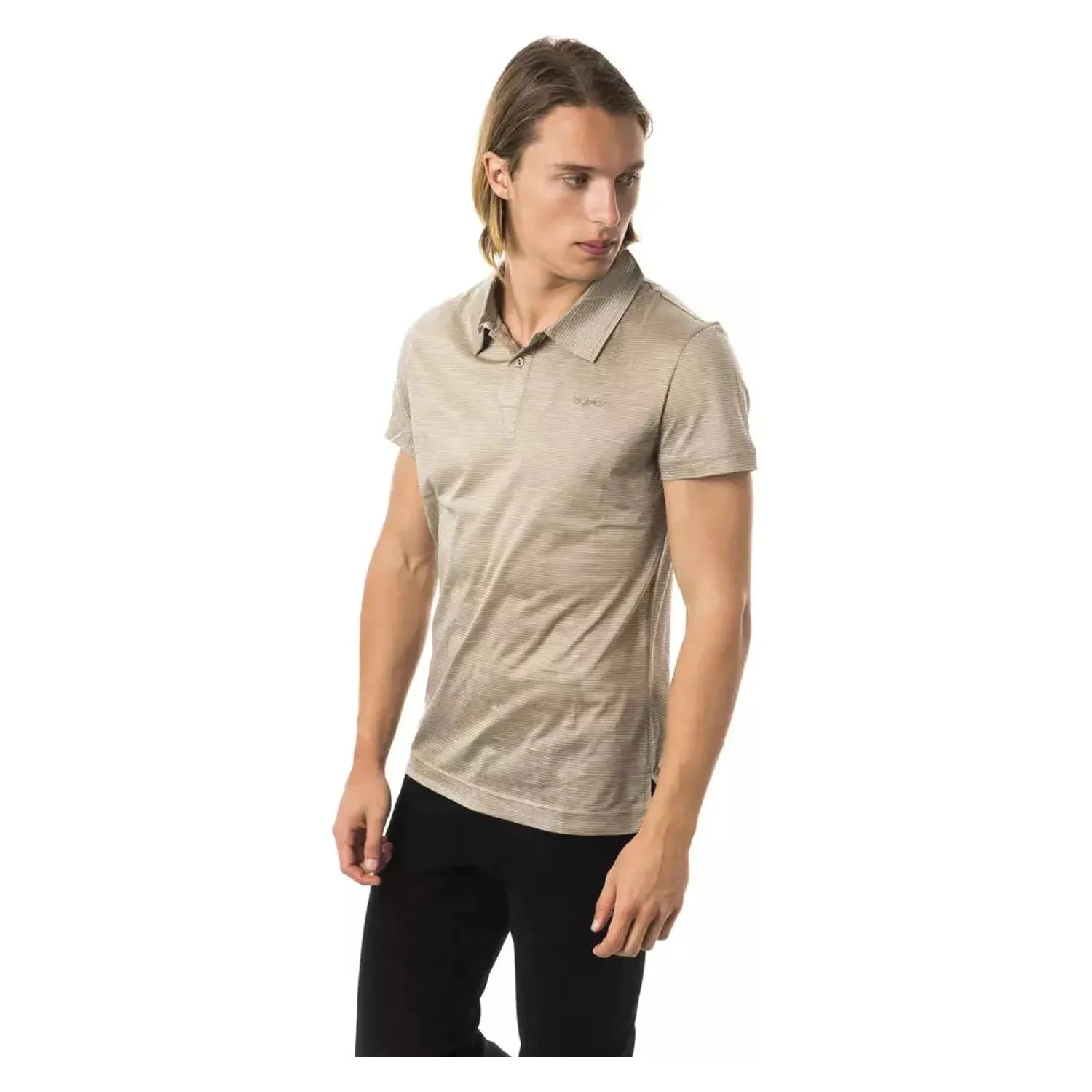 BYBLOS | Gray Cotton T-Shirt | McRichard Designer Brands