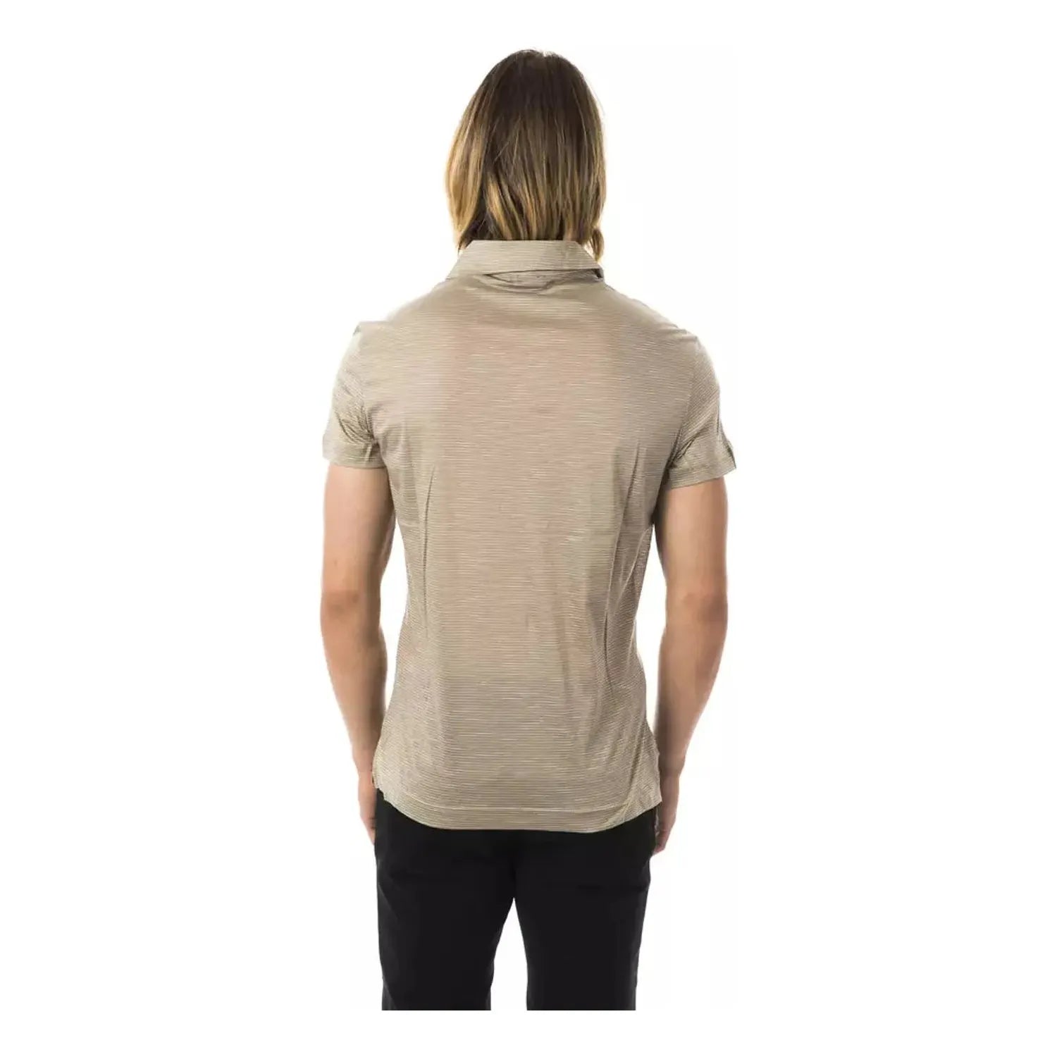 BYBLOS | Gray Cotton T-Shirt | McRichard Designer Brands