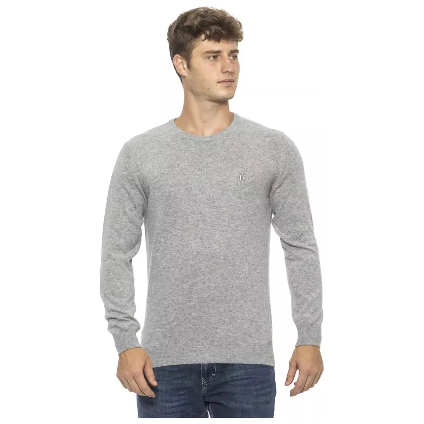 Conte of Florence | Silver Wool Sweater | McRichard Designer Brands