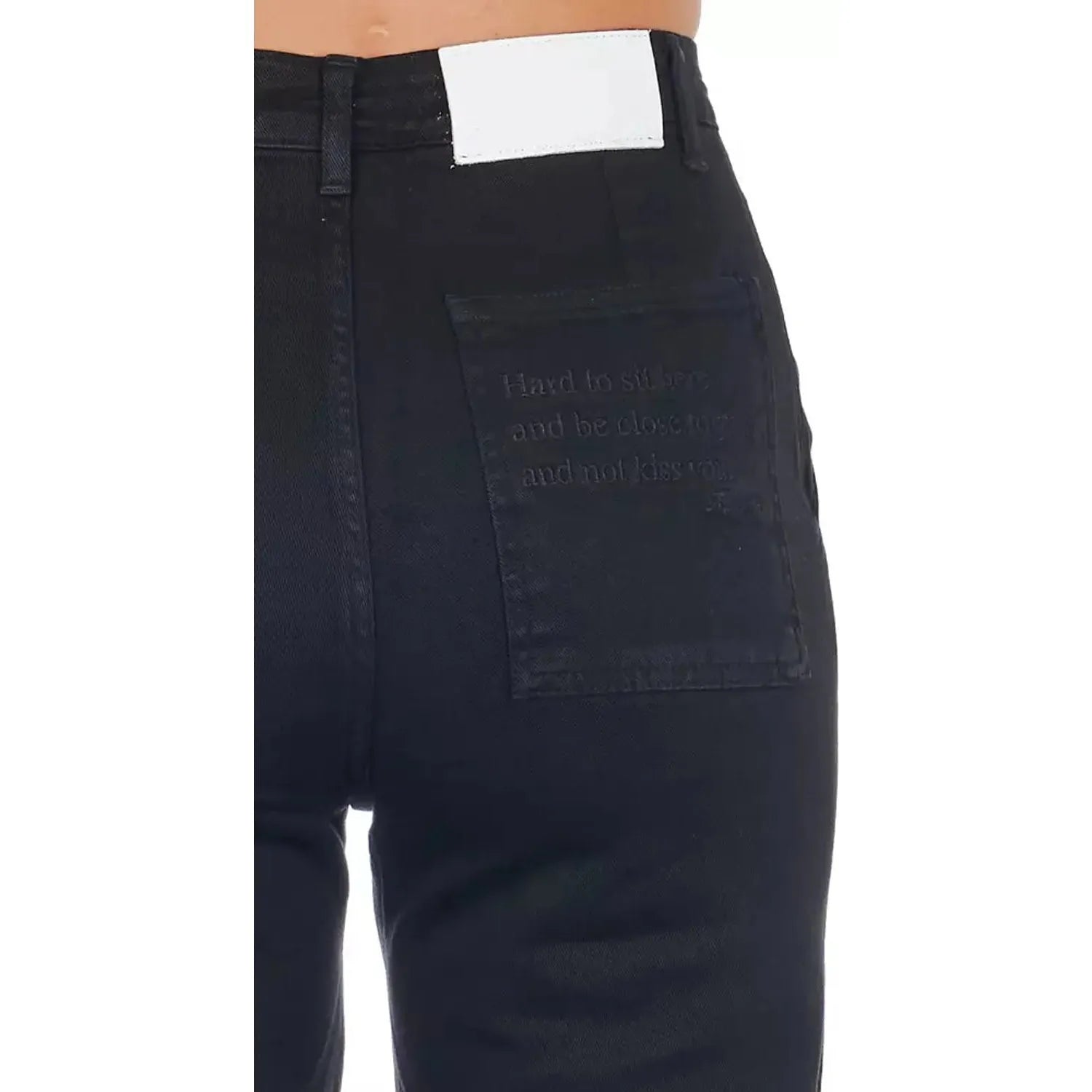 Frankie Morello | Black Cotton Jeans & Pant | McRichard Designer Brands