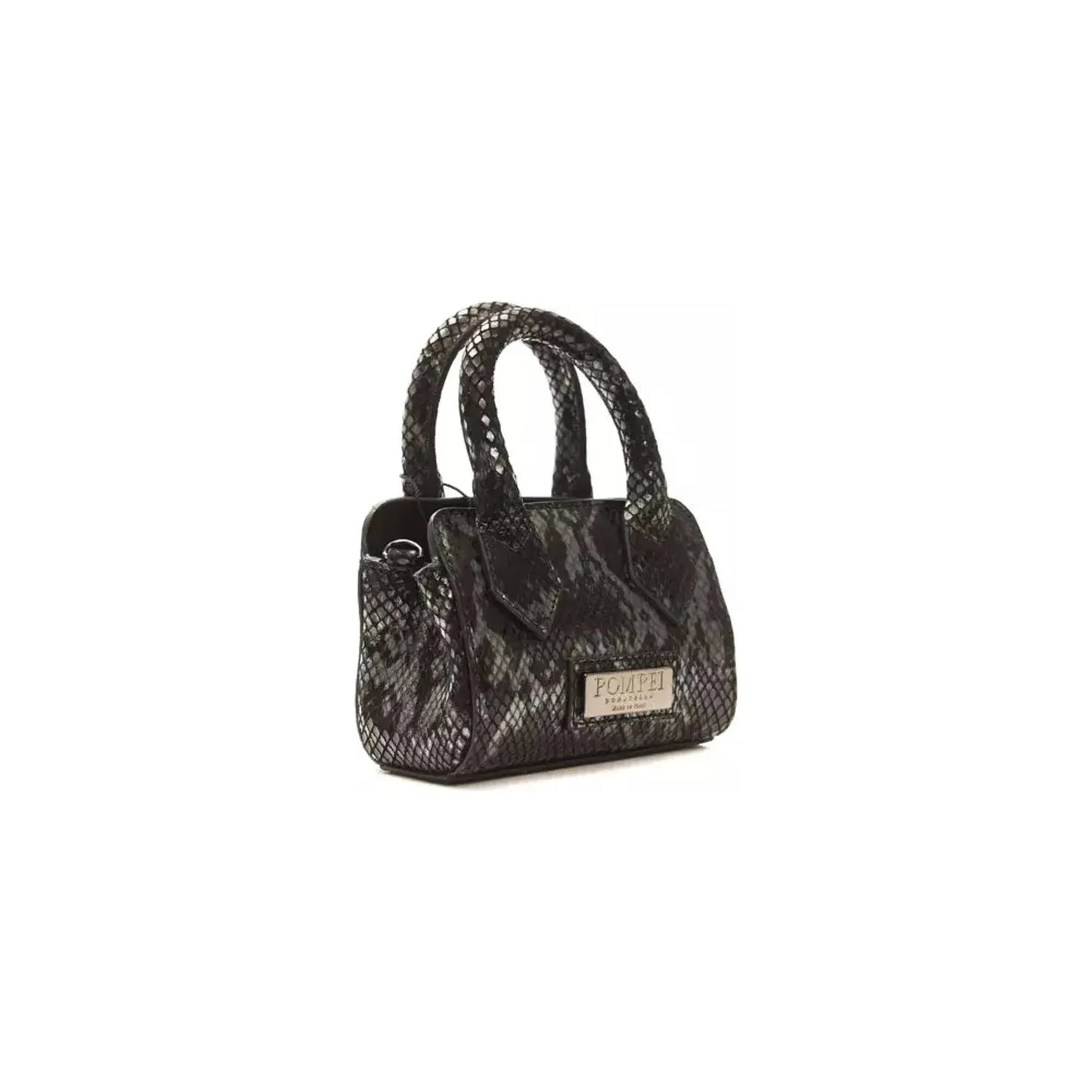Pompei Donatella | Gray Leather Handbag | McRichard Designer Brands
